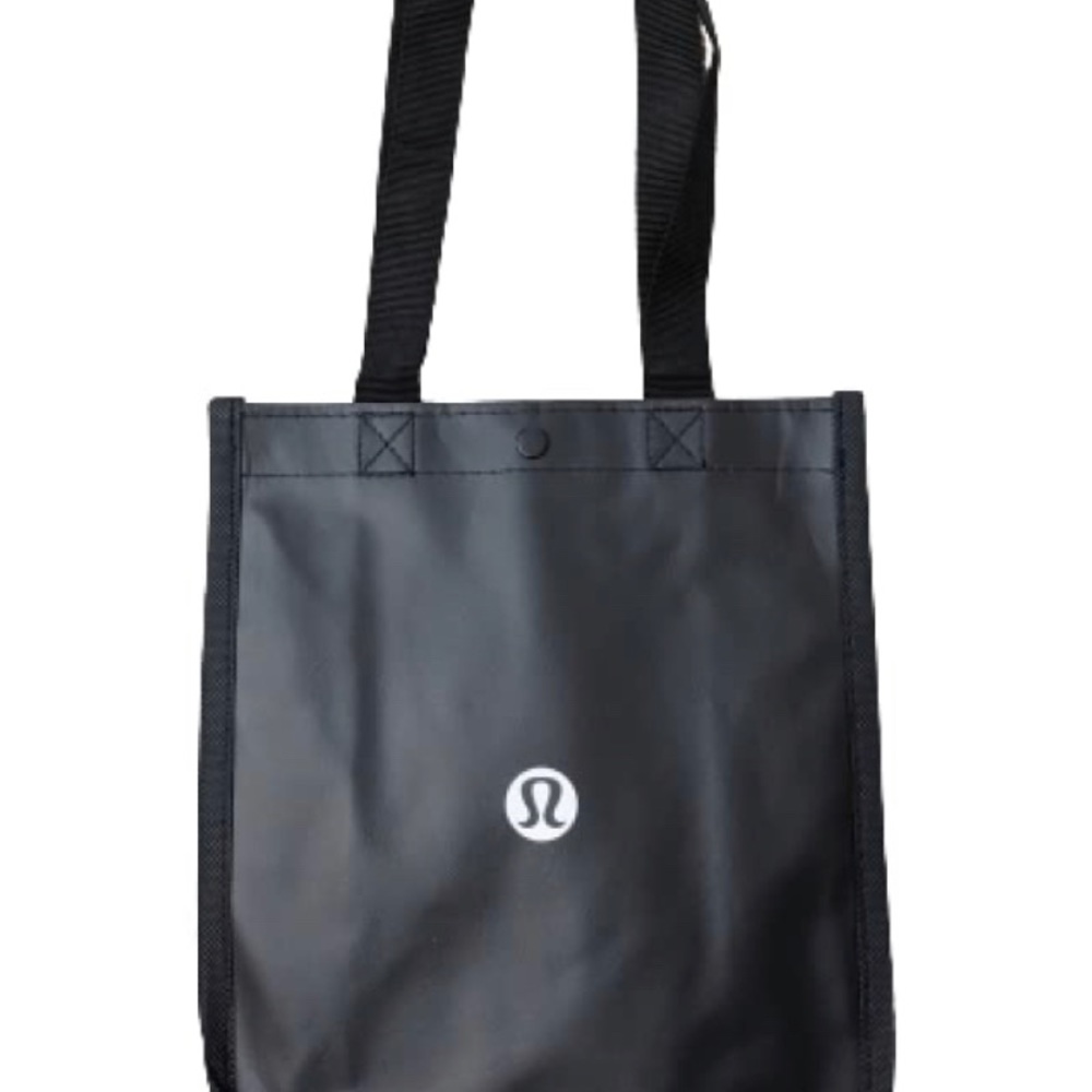 Lulu lemon small black reusable tote bag